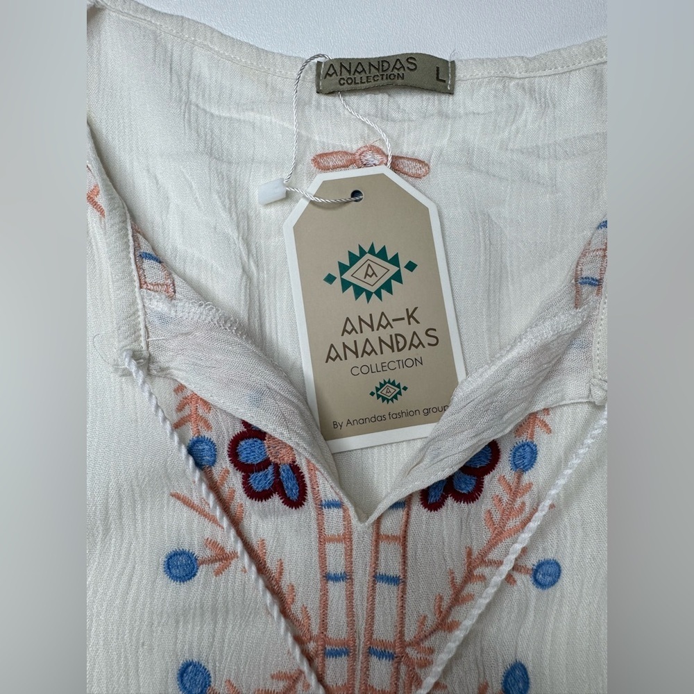 Nwt Ananda’s Collection Embroidered Festival Boho… - image 3